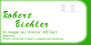 robert biehler business card
